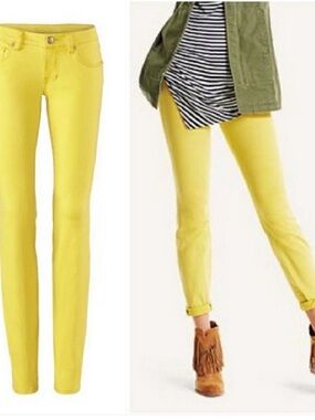 Cabi citron. style #5084 Yellow Jean